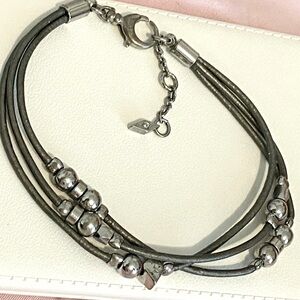 Fossil Designer Pure Adventurer Layered Charm Bracelet